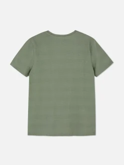 Stripe Textured T-Shirt|Primark Online
