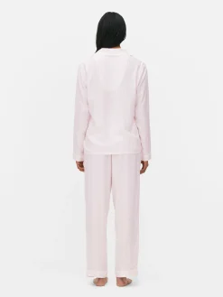Striped Boyfriend Long Pajamas|Primark Online