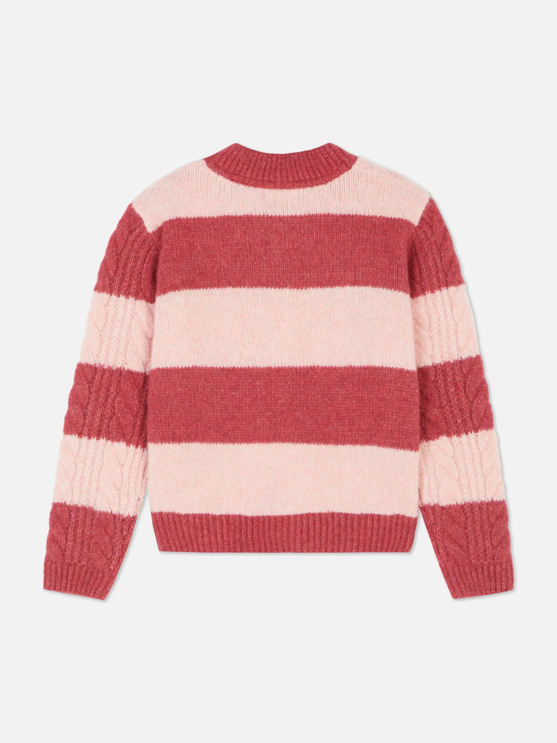 Striped Cable Knit Sweater|Primark Sale