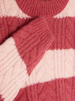 Striped Cable Knit Sweater|Primark Sale