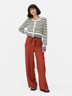 Striped Cropped Cardigan|Primark Hot