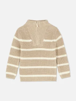 Striped Funnel Neck Sweater|Primark Hot