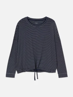 Striped Long Sleeve Pajama Top|Primark Best