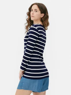 Striped Long Sleeve T-Shirt|Primark Discount