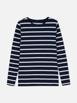 Striped Long Sleeve T-Shirt|Primark Discount