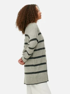 Striped Longline Cardigan|Primark New