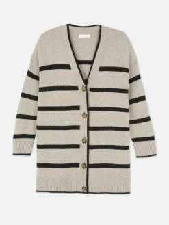 Striped Longline Cardigan|Primark Hot