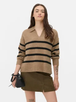 Striped Polo Sweater|Primark Sale