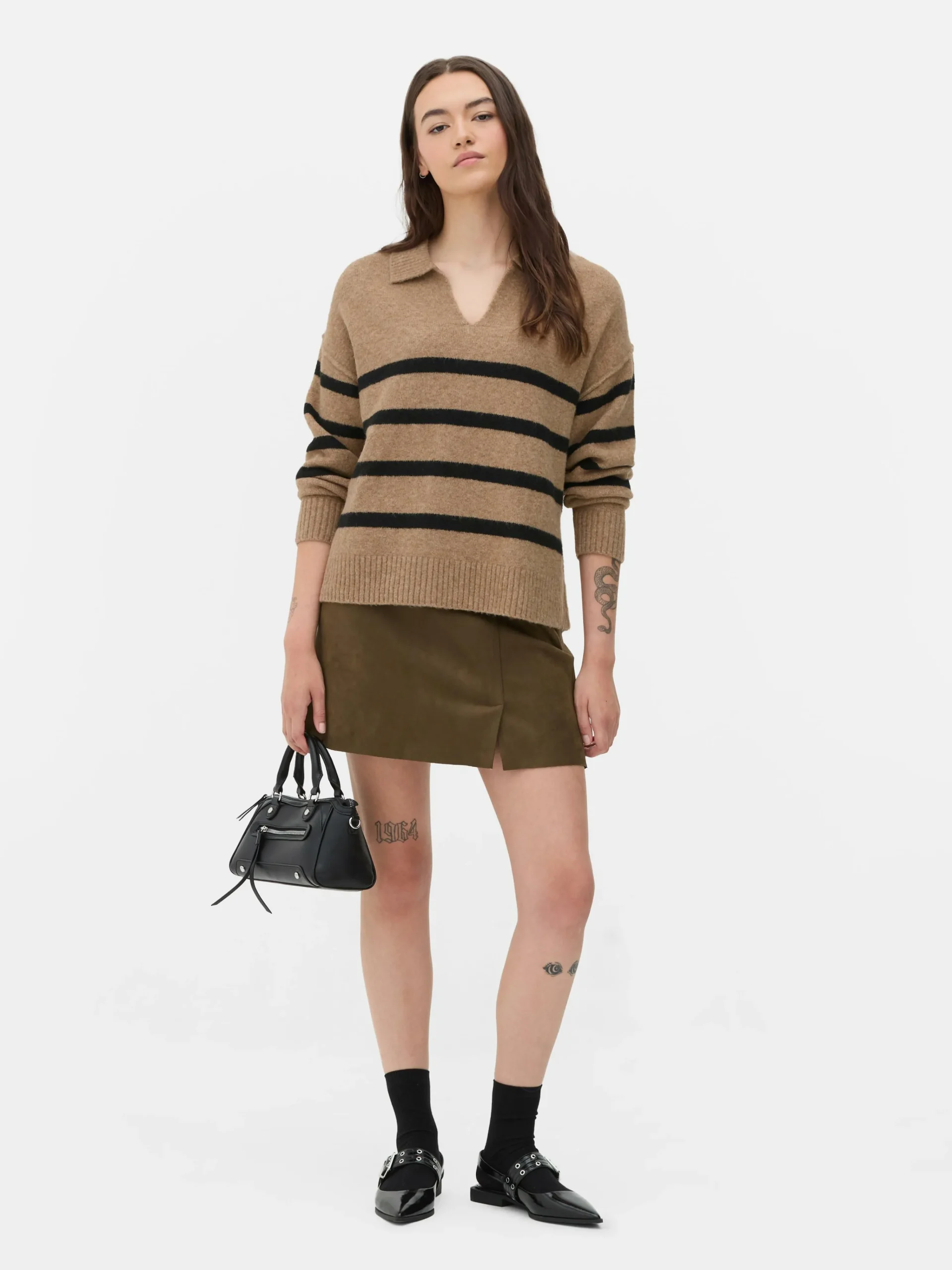 Striped Polo Sweater|Primark Sale