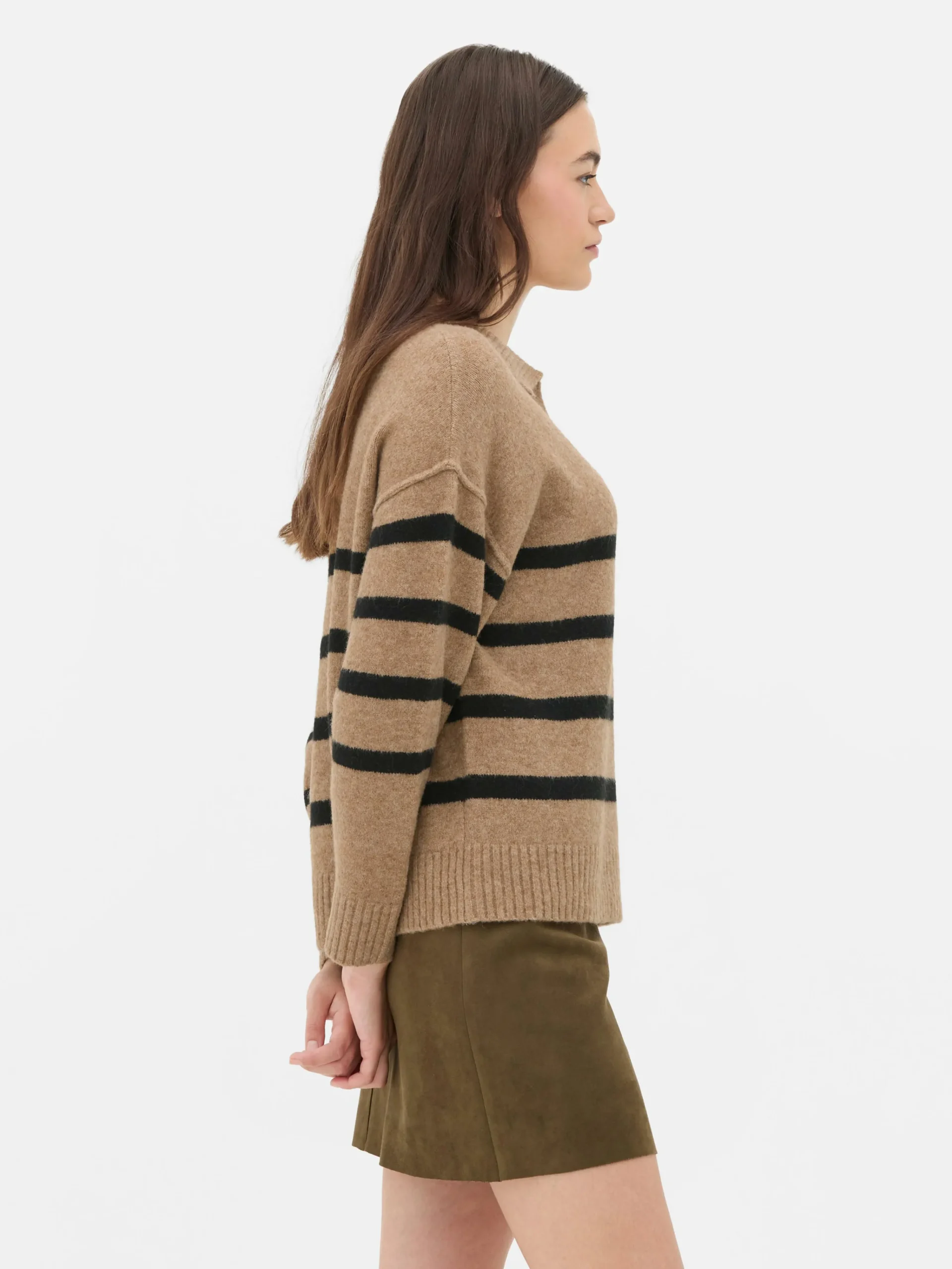 Striped Polo Sweater|Primark Sale