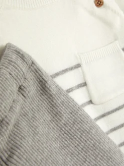 Striped Sweater And Leggings Set|Primark Outlet