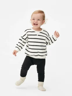 Striped Sweatshirt And Ribbed Leggings Set|Primark Best