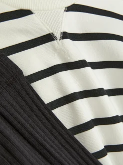 Striped Sweatshirt And Ribbed Leggings Set|Primark Best