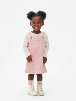 Striped T-Shirt And Corduroy Dress Set|Primark Clearance