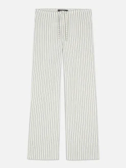 Striped Wide Leg Pants|Primark Hot