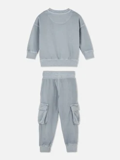Sweatshirt And Cargo Joggers Set|Primark Hot