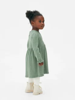 Swiss Dot Knit Dress And Tights Set|Primark Clearance