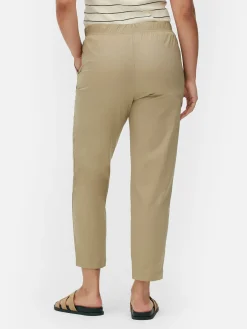 Tapered Poplin Joggers|Primark