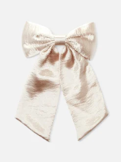 Textured Bow Hair Clip|Primark Sale