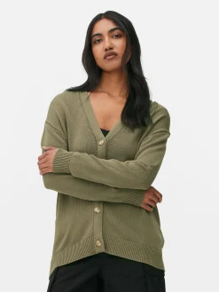 Textured Boyfriend Cardigan|Primark
