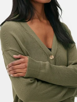 Textured Boyfriend Cardigan|Primark