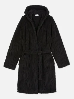 Textured Fleece Robe|Primark Online
