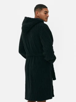 Textured Fleece Robe|Primark Online