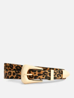 Textured Leopard Belt|Primark New