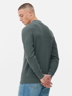 Textured Polo Sweater|Primark Outlet