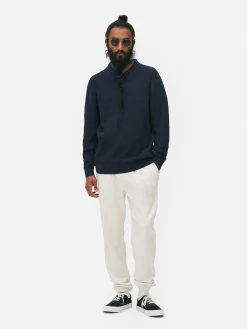 Textured Polo Sweater|Primark Outlet