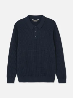 Textured Polo Sweater|Primark Outlet
