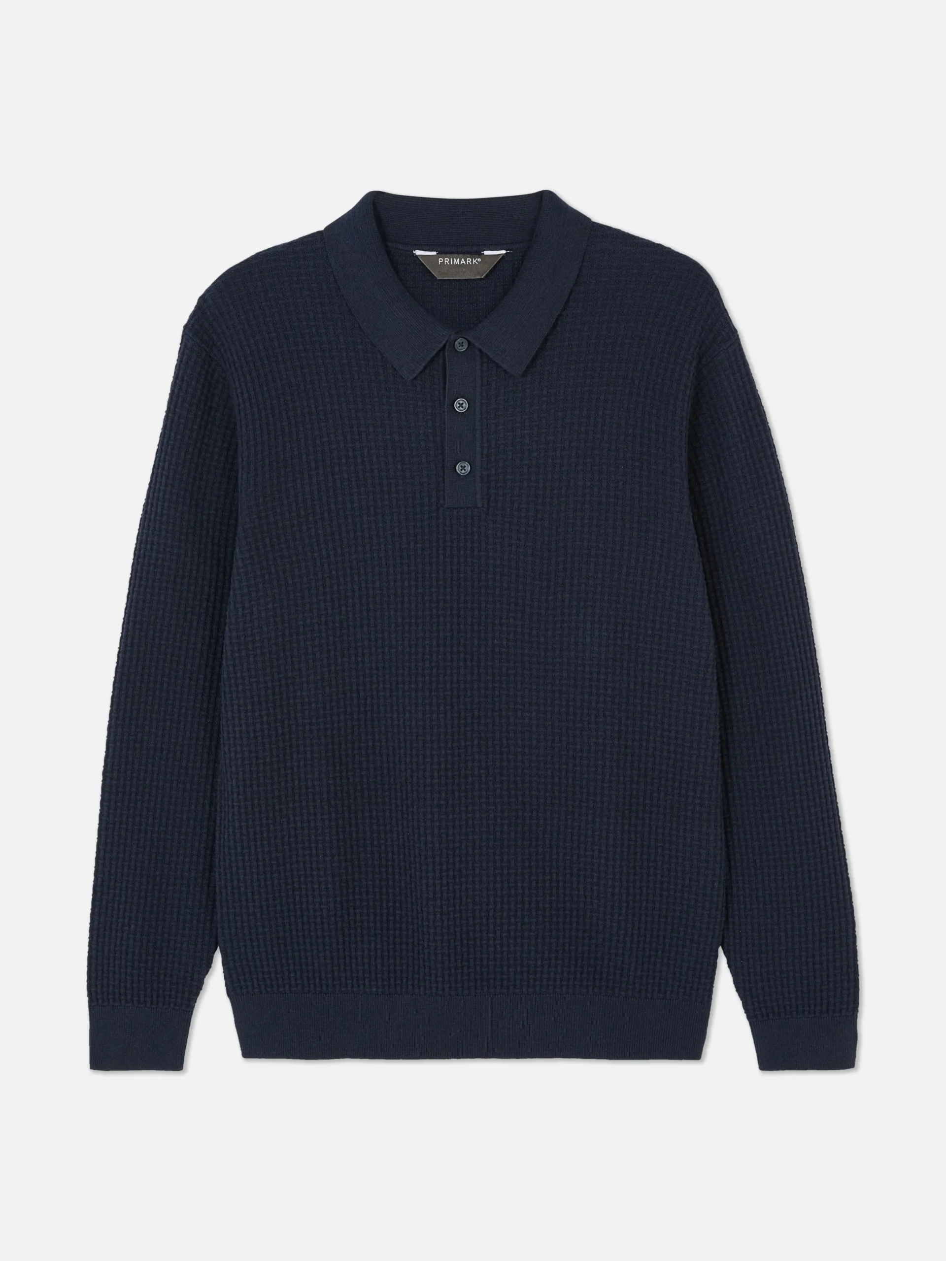 Textured Polo Sweater|Primark Outlet