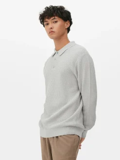 Textured Polo Sweater|Primark Hot