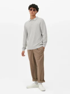 Textured Polo Sweater|Primark Hot