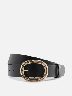 Textured Round Buckle Belt|Primark Online