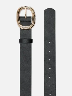 Textured Round Buckle Belt|Primark Online