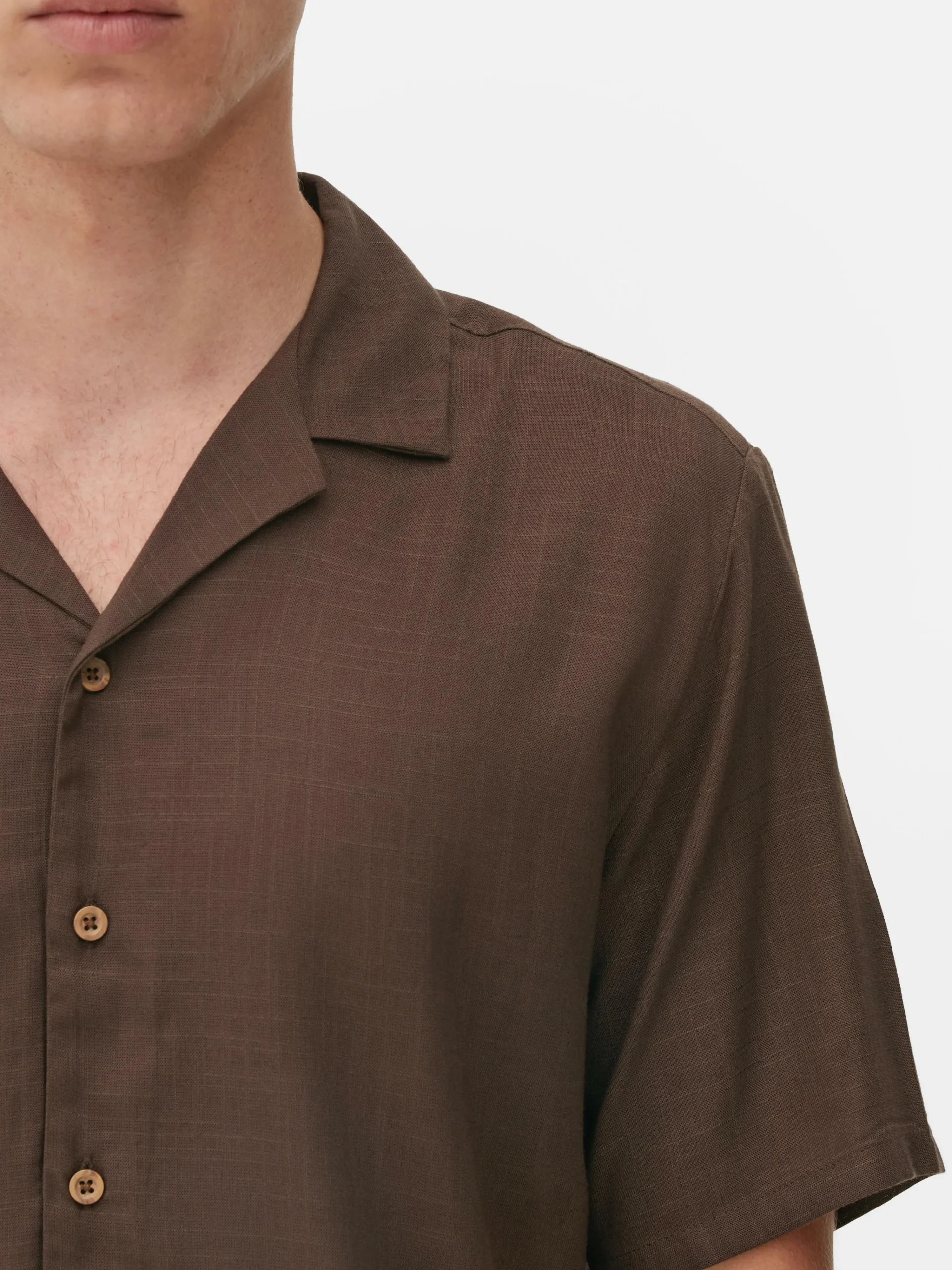 Textured Short Sleeve Shirt|Primark Sale
