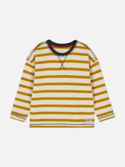 Textured Striped Long Sleeve T-Shirt|Primark Sale
