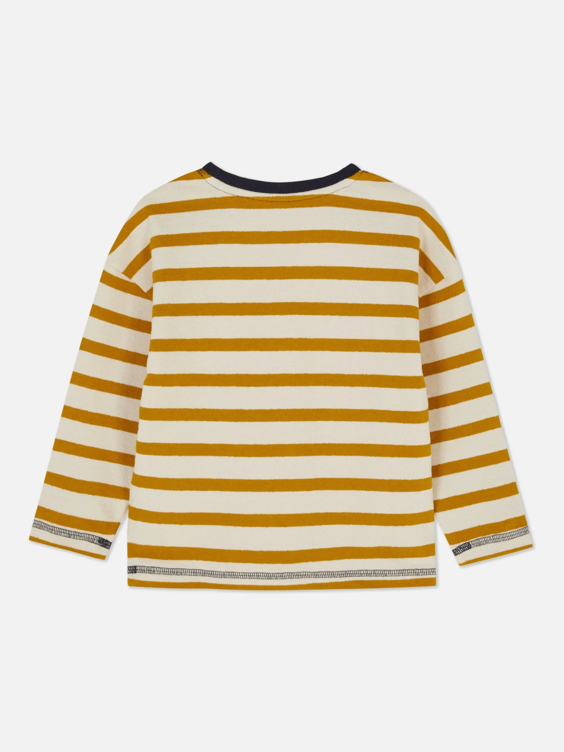 Textured Striped Long Sleeve T-Shirt|Primark Sale