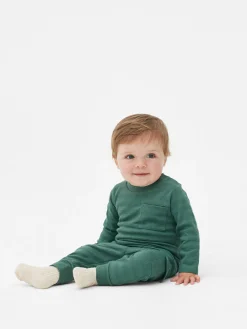 Textured T-Shirt And Cargo Pants Set|Primark New