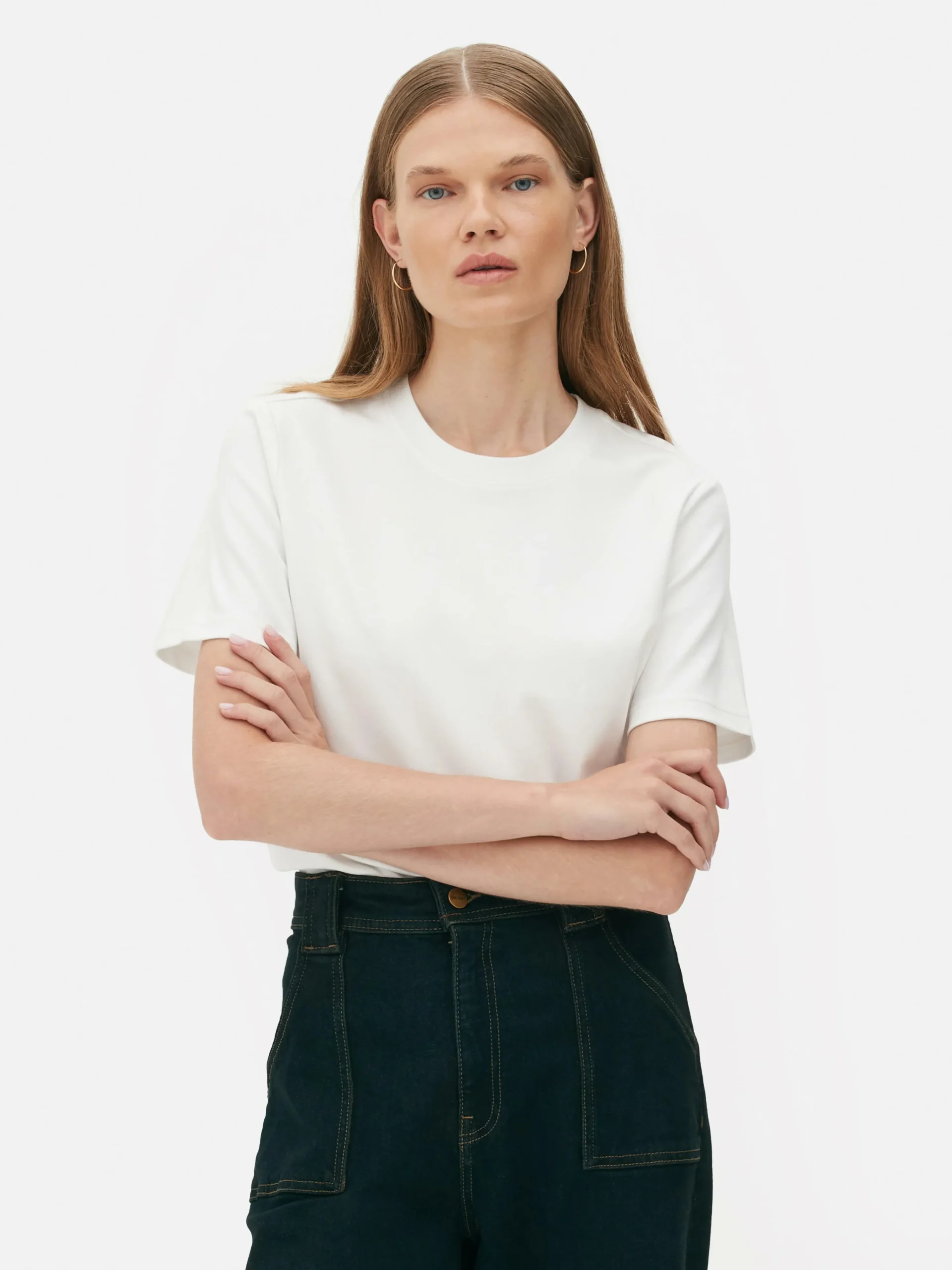 The Edit Crew Neck T-Shirt|Primark Outlet