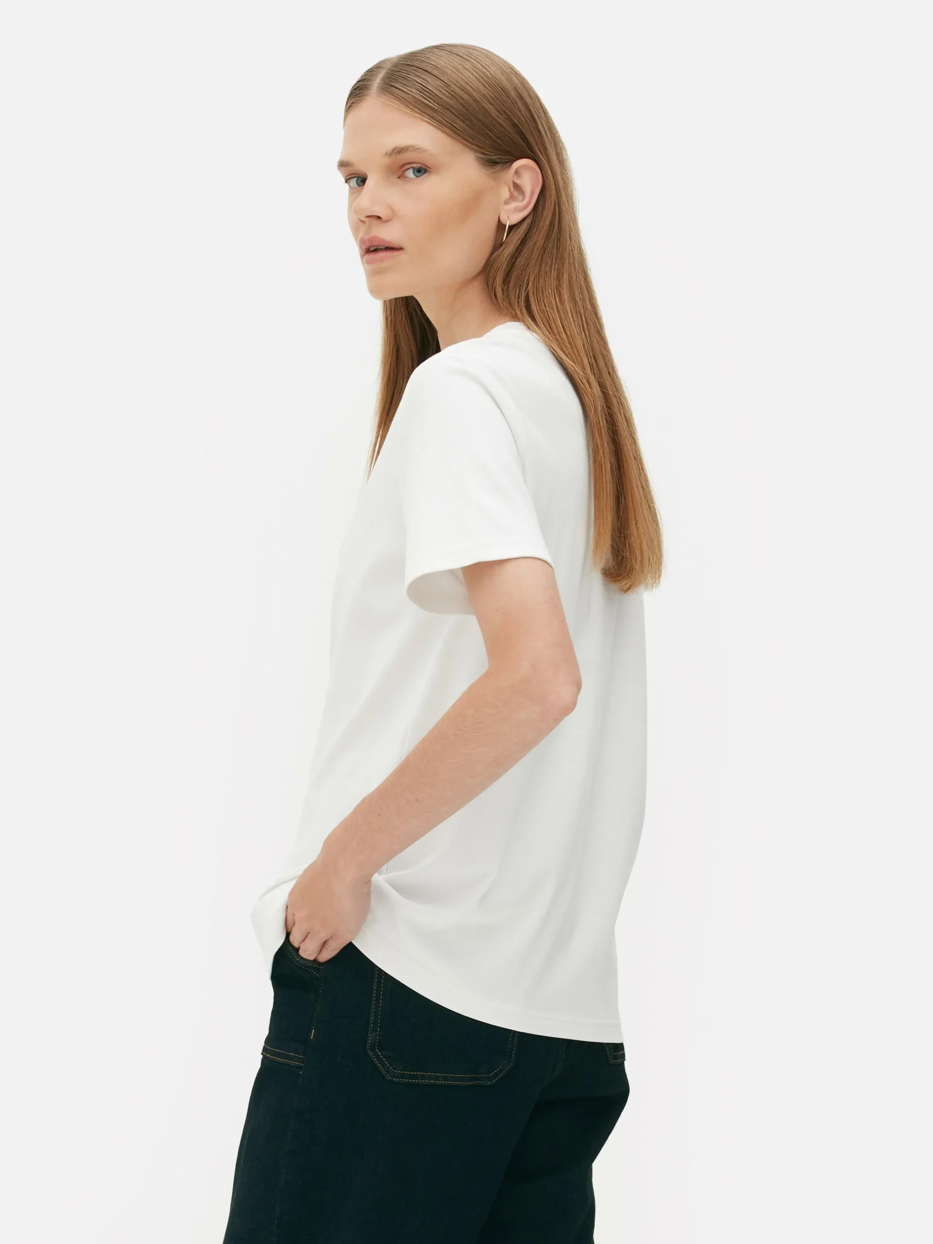 The Edit Crew Neck T-Shirt|Primark Outlet