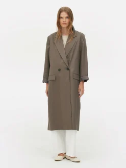 The Edit Double-Breasted Duster Coat|Primark Hot