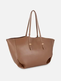 The Edit Faux Leather Large Shopper|Primark Outlet