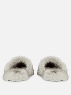 The Edit Fluffy Mule Slippers|Primark Online