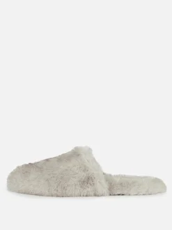 The Edit Fluffy Mule Slippers|Primark Online