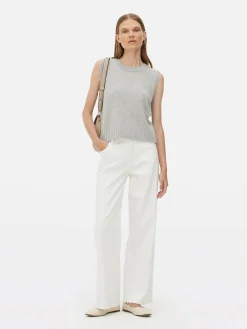 The Edit Ribbed Trim Knitted Vest|Primark Discount