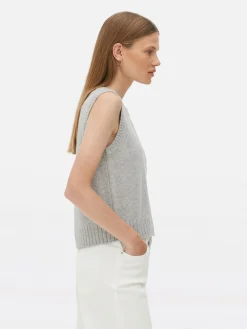 The Edit Ribbed Trim Knitted Vest|Primark Discount