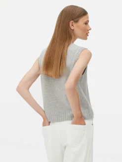 The Edit Ribbed Trim Knitted Vest|Primark Discount