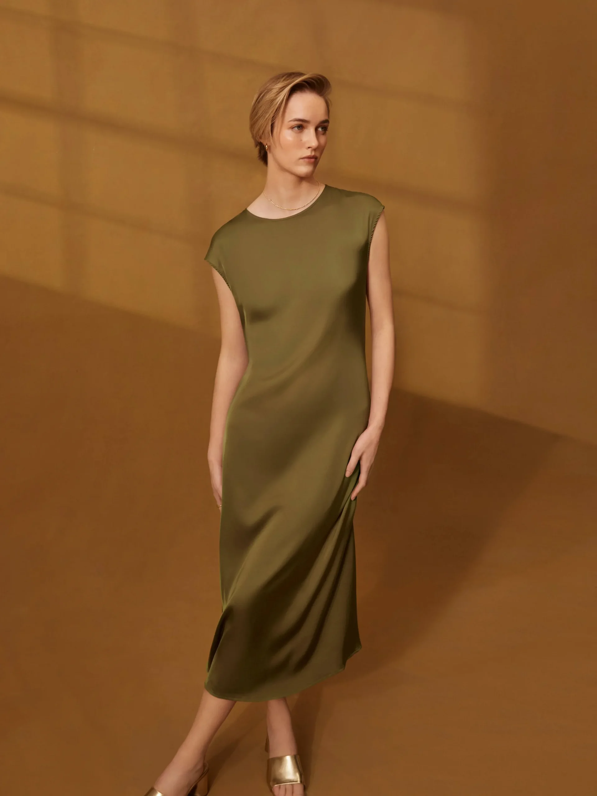 The Edit Satin Midi Dress|Primark Outlet